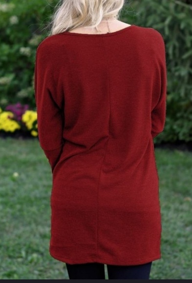 Long Sleeve Red Tunic - Picture 4 of 7
